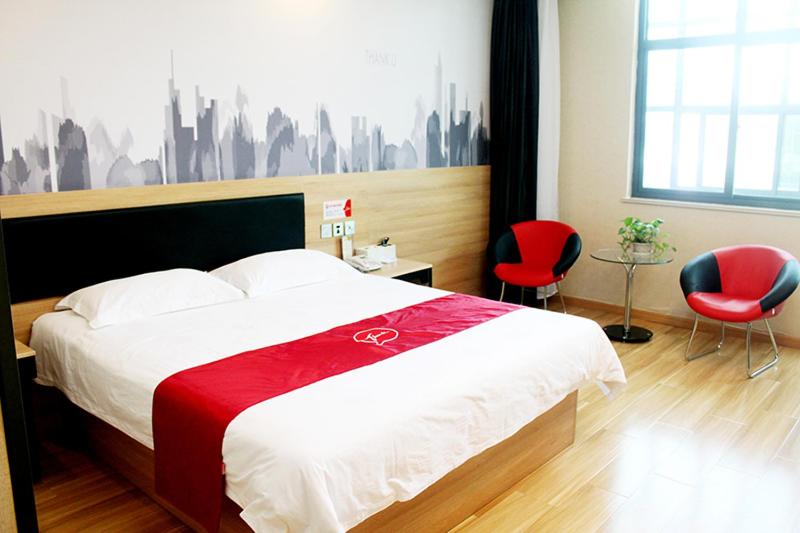 Номер Стандарт, Thank Inn Chain Hotel Hebei Shijiazhuang Xingtang Town North Yongchang Road