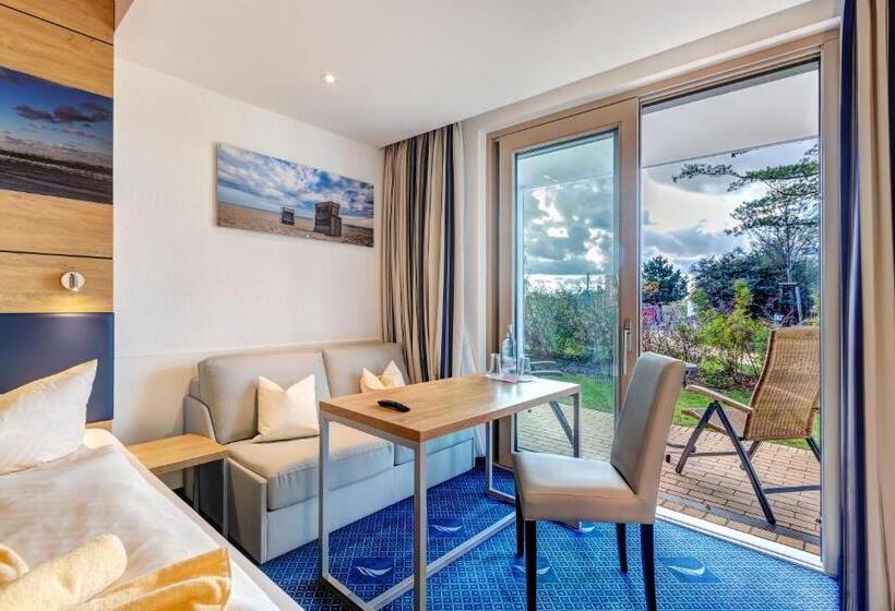 1 Schlafzimmer Apartment mit Terrasse, Familien Wellness Hotel Seeklause Mit Großem Abenteuerspielplatz Piraten Insel Usedom Kinder Immer A