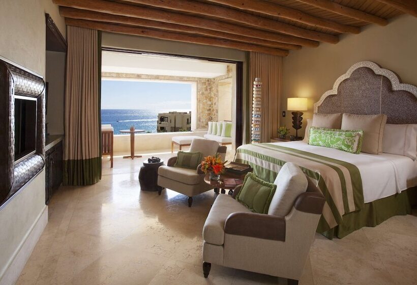 海の見えるダブルベッドスタンダードルーム, Waldorf Astoria Los Cabos Pedregal