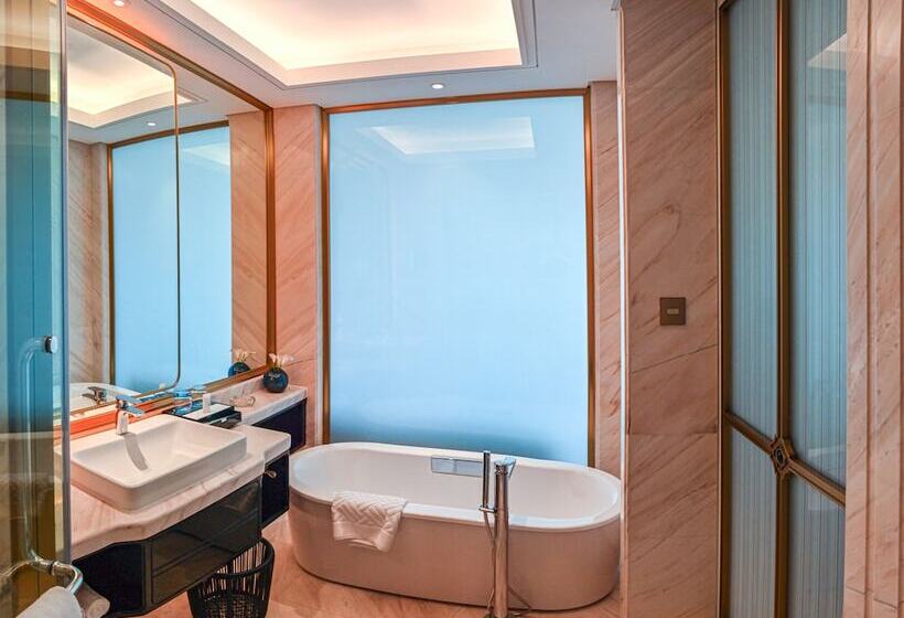 Quarto Deluxe Vista Cidade, Wyndham Qingdao