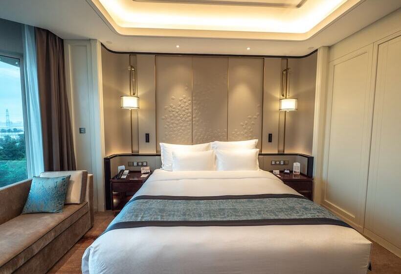 Quarto Deluxe Vista Cidade, Wyndham Qingdao