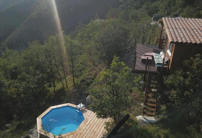 스탠다드 룸 산 전망, Chalet Chevreuil Avec Accès Jacuzzi