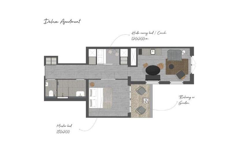 1 Bedroom Deluxe Apartment, Boutique Hotel Benedict Noordwijk