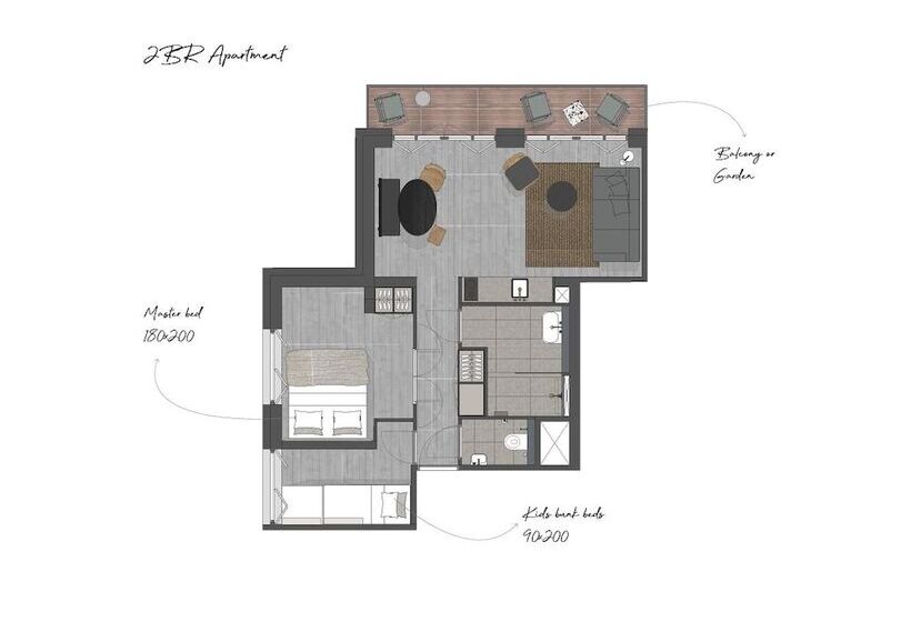 آپارتمان 3 خوابه, Boutique Hotel Benedict Noordwijk