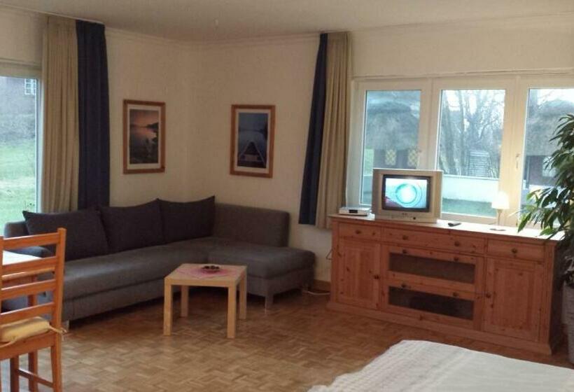 Апартаменты 1 Спальня Вид на Сад, Landhaus Leuchtfeuer Nordseeinsel Pellworm