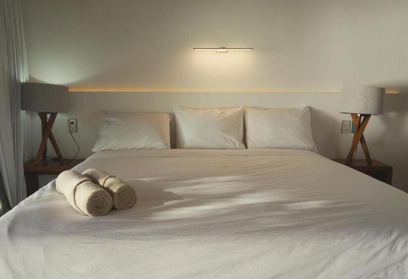 디럭스 룸 측면 바다 전망, Kinta Kan Beach Hotel Boutique Playa Del Carmen