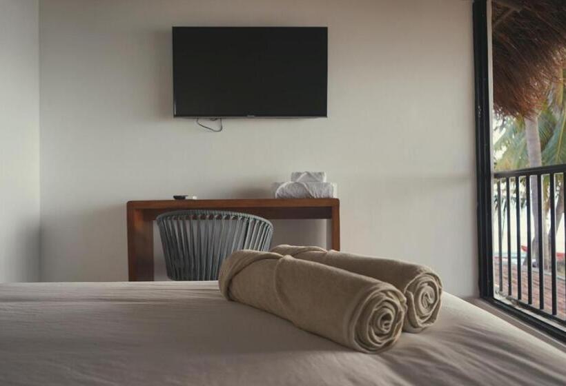 اتاق استاندارد با تخت بزرگ, Kinta Kan Beach Hotel Boutique Playa Del Carmen