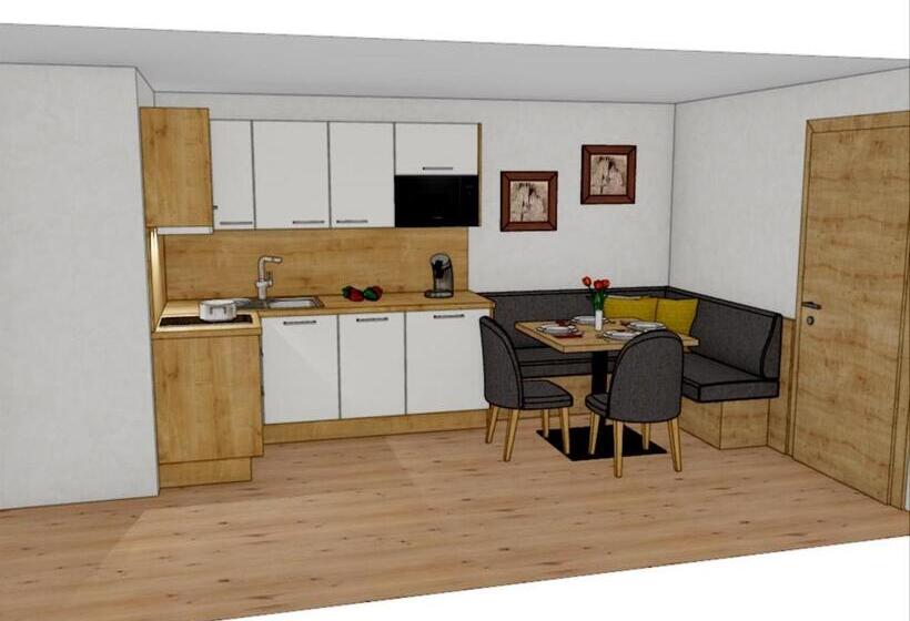 Апартаменты 1 Спальня Вид на Сад, Appartement Hotel Garni Matthäuserhof