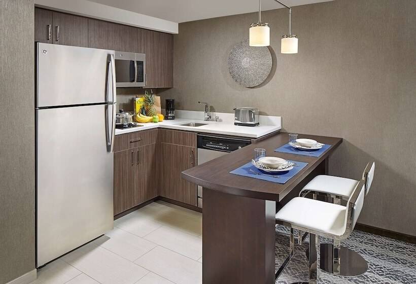 带双人床的标准工作室, Homewood Suites By Hilton San Diego Downtown/bayside