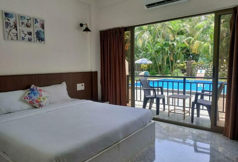 带大床的标准间, Opulence Beach Resort Kihim Alibaug