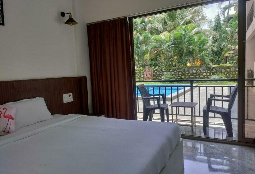 带大床的标准间, Opulence Beach Resort Kihim Alibaug