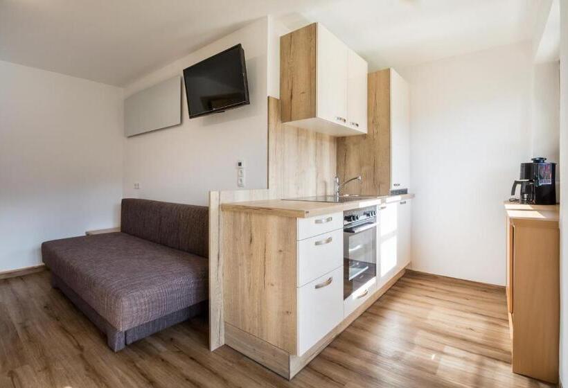 آپارتمان 1 خوابه با چشم‌انداز باغ, Appartements Tannenhof