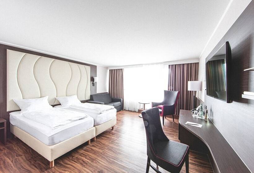 اتاق استاندارد چهارنفره با بالکن, Plaza Hotel Föhr Am Bodensee