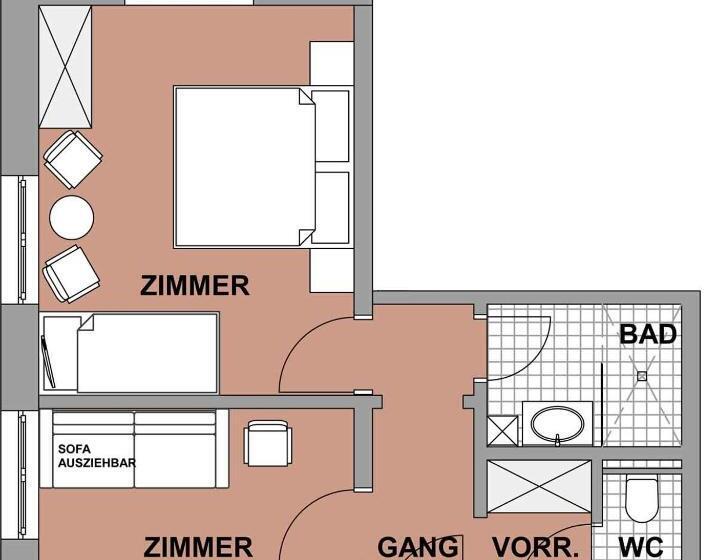 Семейный Номер Вид на Горы, Valbella Bed & Breakfast