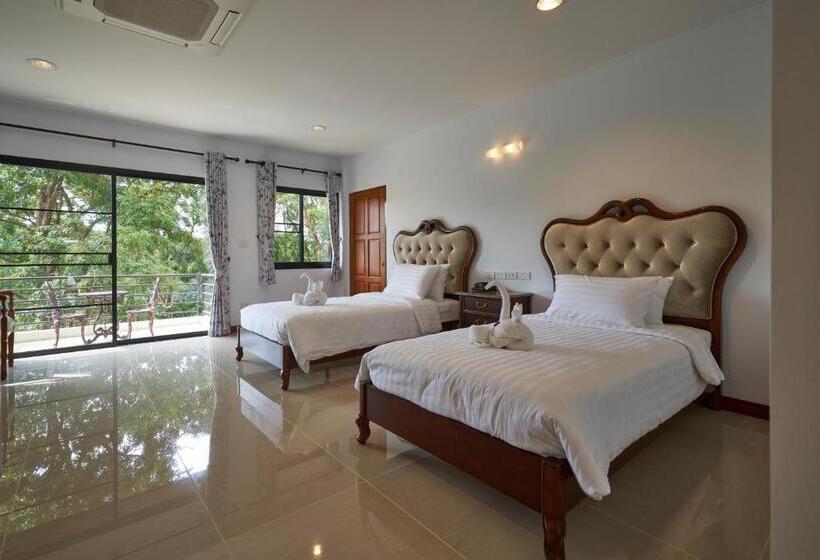 디럭스 룸, Channgarm Mountain View Resort จันทน์งาม เมาท์เท่นวิว รีสอร์ท