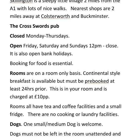 Номер Стандарт, Cross Swords Rooms, Skillington