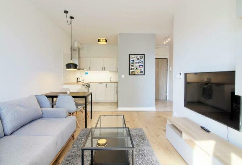 Апартаменты 1 Спальня с Балконом, Apartments In   Podgórna