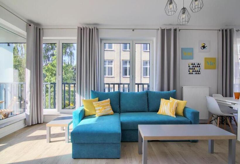 Апартаменты 1 Спальня с Балконом, Apartments In   Podgórna