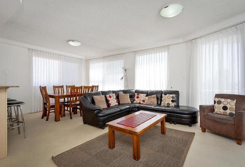 침실 3개 바다 전망 아파트, Kirra Beach Apartments