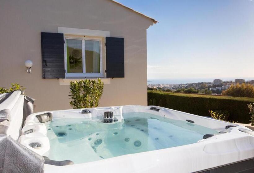 디럭스 룸 바다 전망, Les Chambres D Hôtes De Mougins