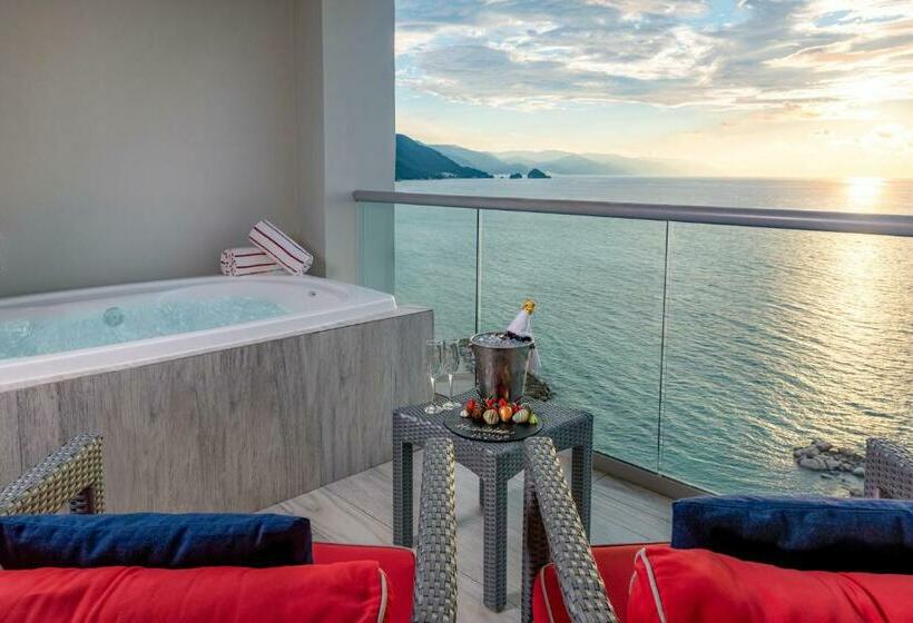 غرفة بريميوم مطلّة علي البحر, Hilton Vallarta Riviera All Inclusive Resort, Puerto Vallarta