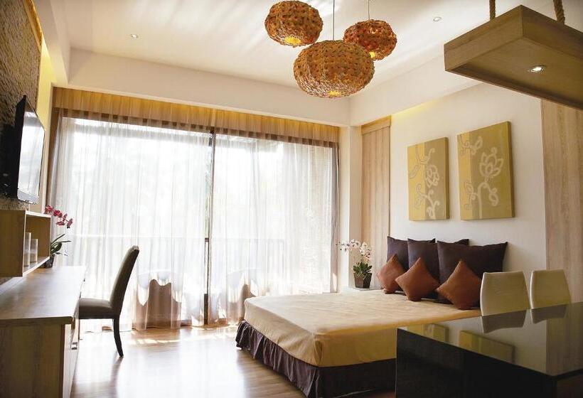 월풀욕조 주니어 스위트, Dhevan Dara Beach Villa Kuiburi