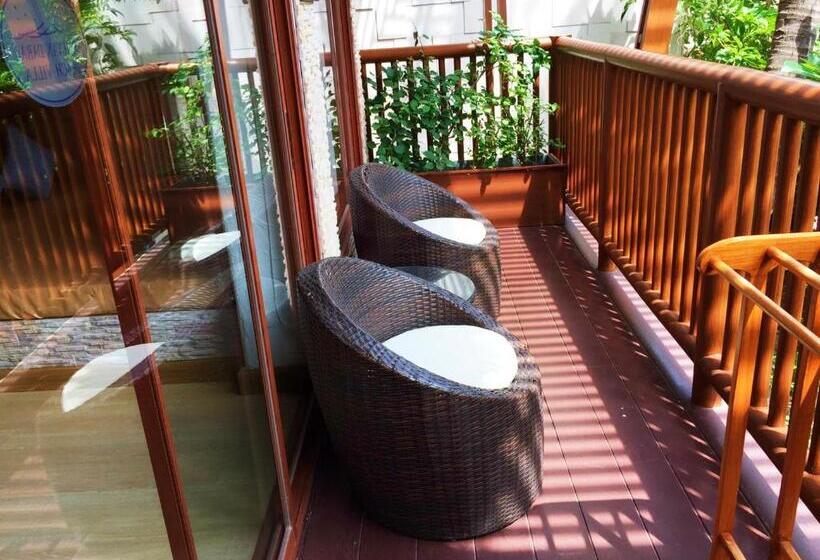 월풀욕조 주니어 스위트, Dhevan Dara Beach Villa Kuiburi
