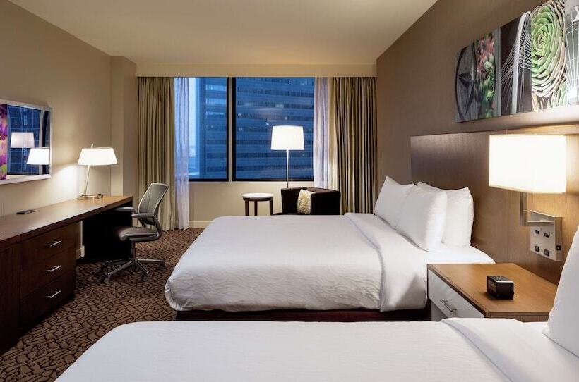 חדר סטנדרט שתי מיטות זוגיות, Hilton Garden Inn Downtown Dallas
