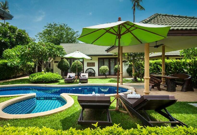 3 베드룸 디럭스 빌라, Idyllic Samui Beach Villa Resort