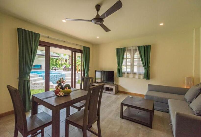 침실 2개 빌라, Idyllic Samui Beach Villa Resort