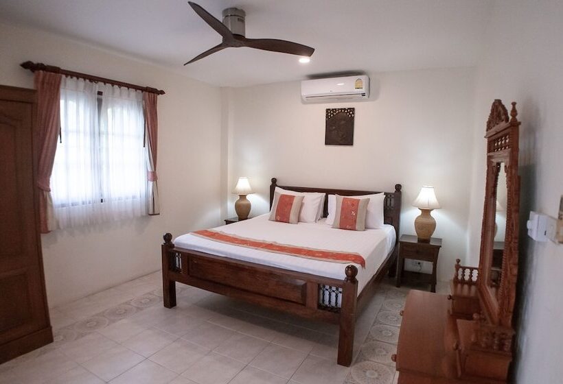 침실 4개 빌라, Idyllic Samui Beach Villa Resort