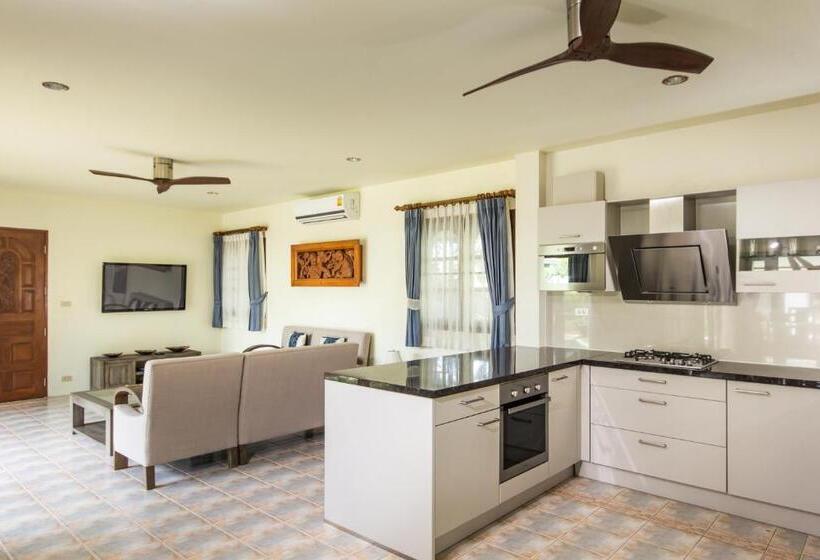 3 베드룸 디럭스 빌라, Idyllic Samui Beach Villa Resort