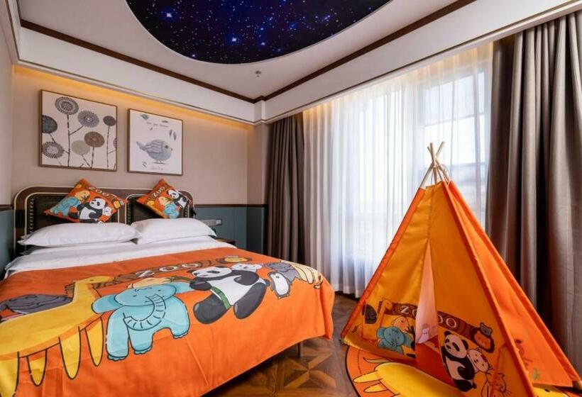 패밀리 룸, Time Traveller Boutique Hotel   Near Peking Man Site At Zhoukoudian, University Of Chinese Academy O