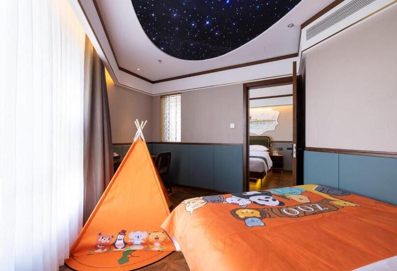 패밀리 룸, Time Traveller Boutique Hotel   Near Peking Man Site At Zhoukoudian, University Of Chinese Academy O
