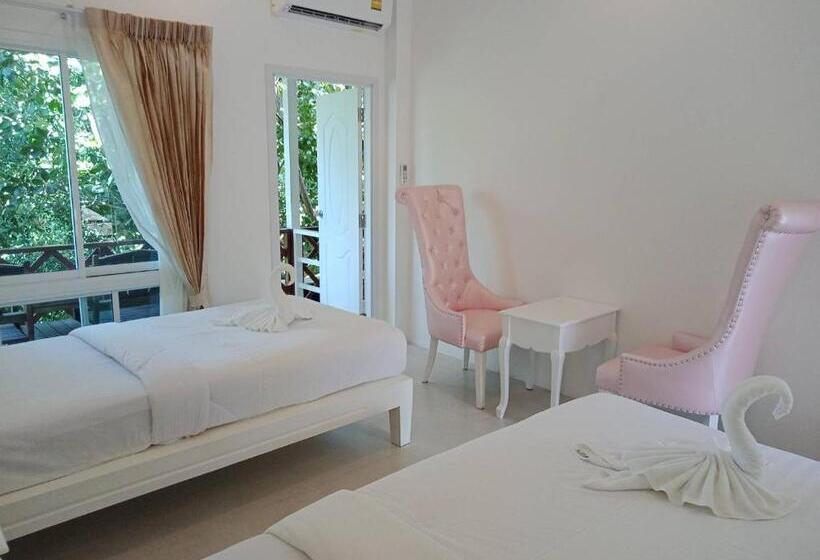شقة غرفة نوم واحدة مزودة بشُرفة, Sairee Seaview Koh Tao   Hostel