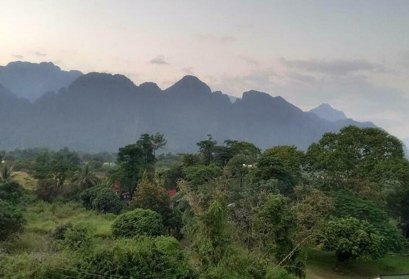 Номер Deluxe, Vang Vieng Queens Mountain View