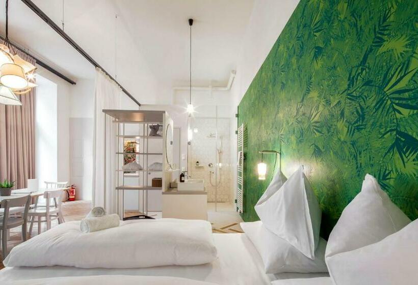 سوییت با چشم‌انداز باغ, Grätzlhotel Karmelitermarkt