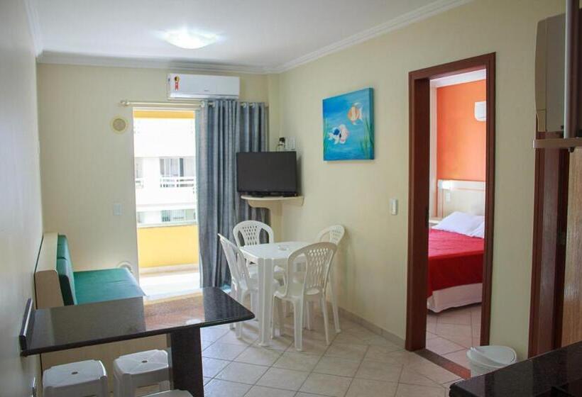 침실 1개 아파트, Bombinhas Praia Apart Hotel   Unidade Rua Bem Te Vi