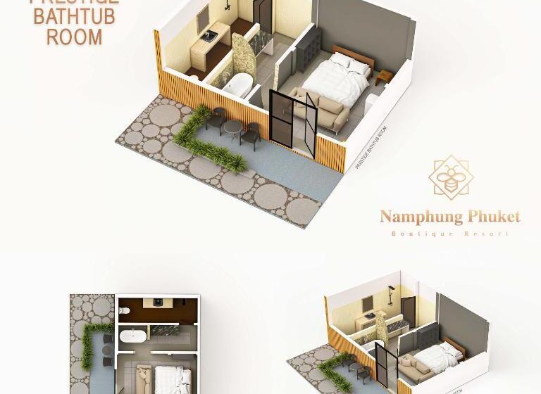 غرفة ديلوكس, Namphung Phuket Boutique Resort