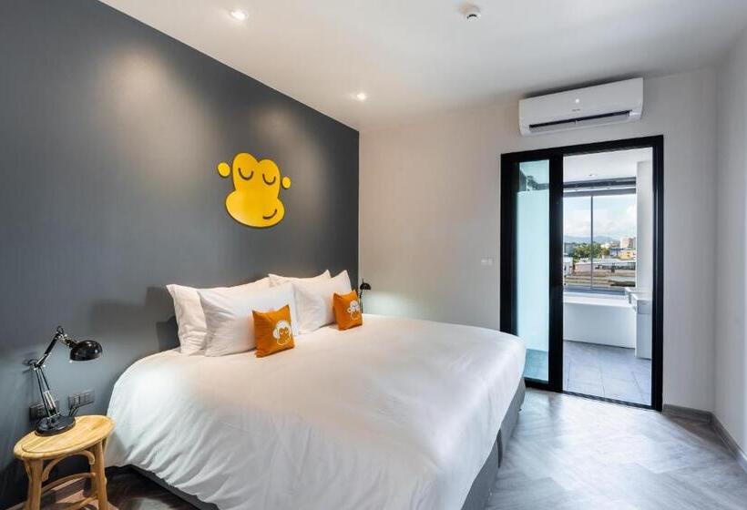 스탠다드 룸 킹사이즈 침대, Newly Opened   Blu Monkey Hub And Hotel Krabi Town