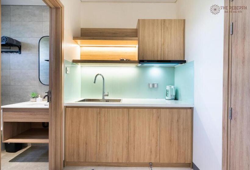 آپارتمان 1 خوابه با چشم‌انداز دریا, The Rebirth Apartment Binh Chau Ho Tram