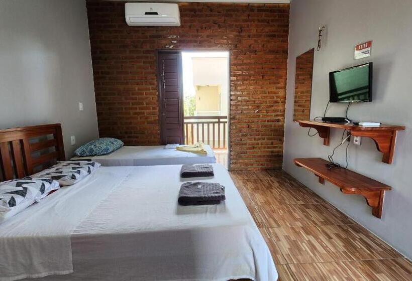 스탠다드 트리플 발코니 룸, Suítes Green Village Flecheiras
