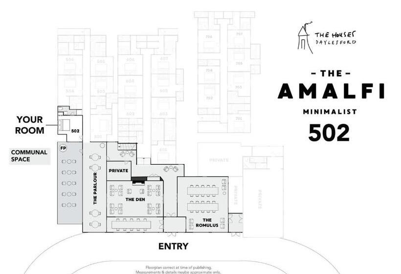 스탠다드 룸 킹사이즈 침대, The Amalfi Minimalist Room T