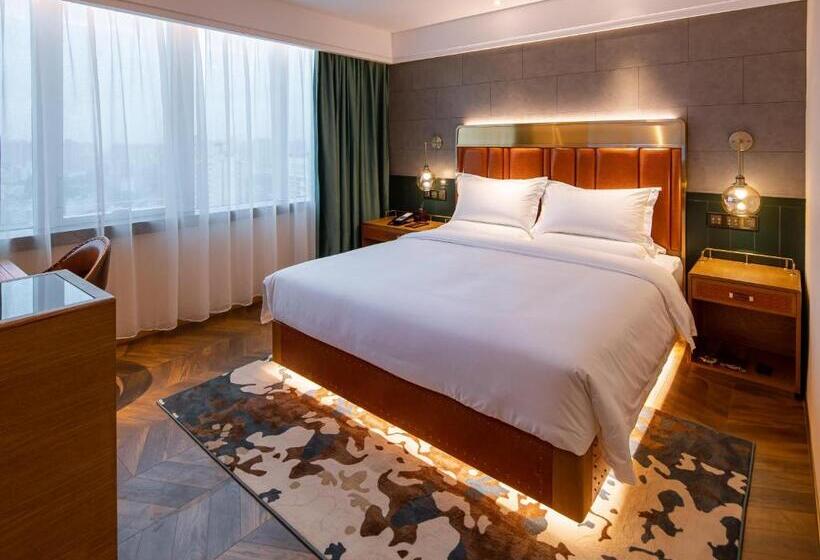 스탠다드 룸 퀸사이즈 침대, Elite Hotel Taikoo Hui Plaza Guangding Metro Station Branch   Free Shuttle Bus To Canton Fair Comple