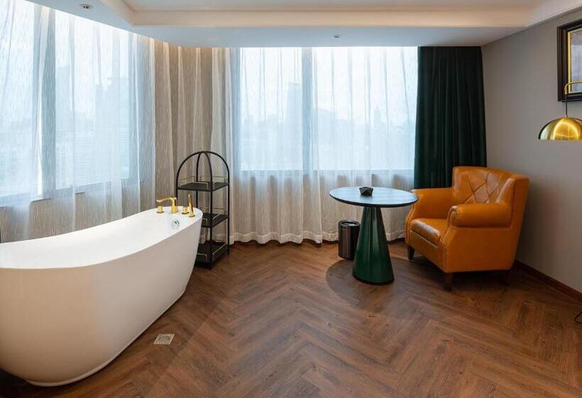 스탠다드 룸 퀸사이즈 침대, Elite Hotel Taikoo Hui Plaza Guangding Metro Station Branch   Free Shuttle Bus To Canton Fair Comple