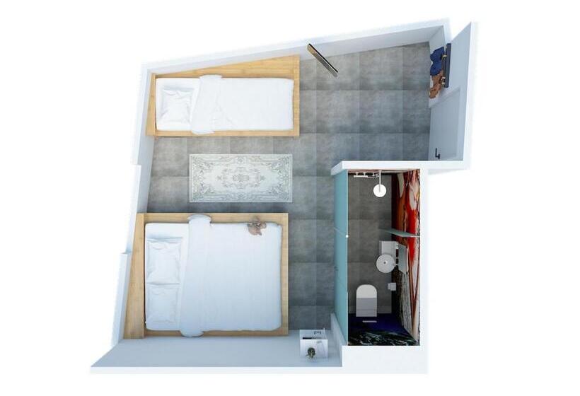 اتاق استاندارد سه نفره, Bunk Hostel Utrecht