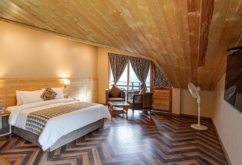 غرفة ديلوكس مزودة بشرفة, Naturevilas Sarovar Portico   Centrally Heated
