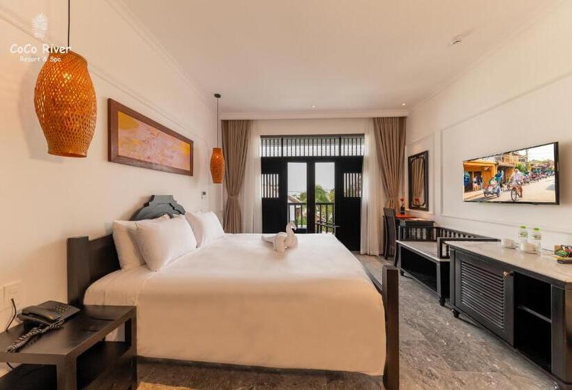 اتاق لوکس با چشم‌انداز دریا, Hoi An Coco River Resort & Spa