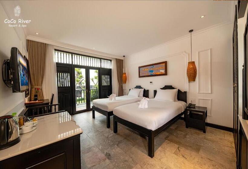 اتاق استاندارد با چشم‌انداز استخر, Hoi An Coco River Resort & Spa