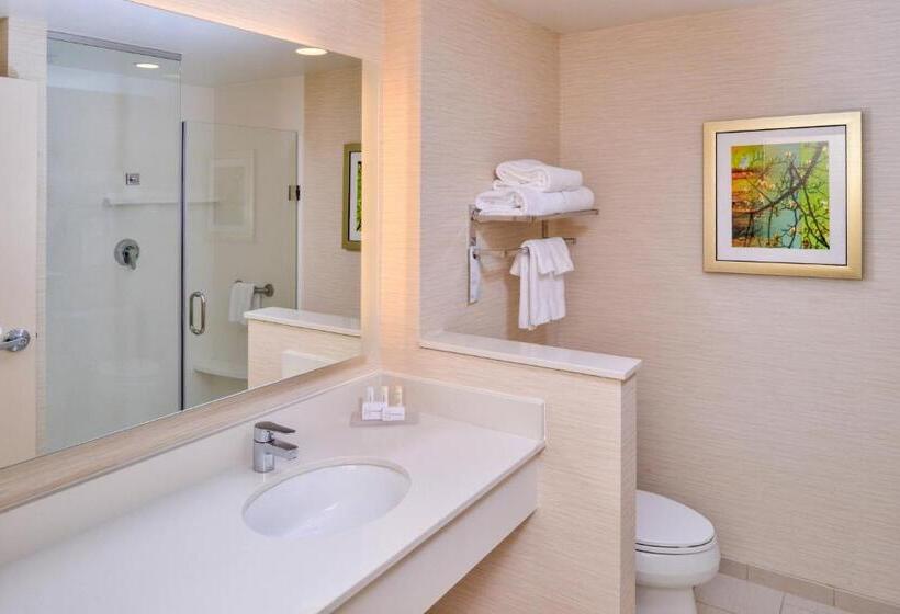 适合残疾人士使用的带超级大床的标准间, Fairfield Inn & Suites By Marriott Plymouth White Mountains